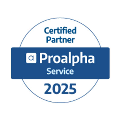 Siegel als zertifizierter Partner von Proalpha